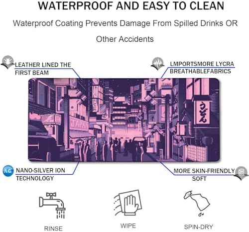 Large Mouse Pad Office Desk Pad Gaming, Kyoto - Image 4
