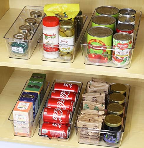 Simple Houseware Refrigerator Storage Organizer Bins, Assorted Set of 6 - Image 5
