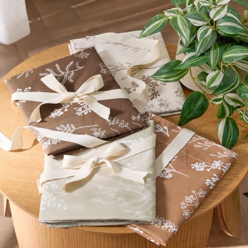 Bedsure Floral Comforter Set Cute Bedding Set Twin/Twin XL Dark Brown - Image 6