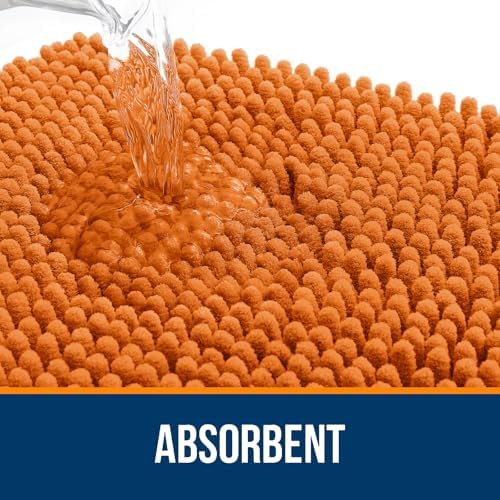 OLANLY Bathroom Rugs 34x21, Extra Soft Absorbent Chenille Bath Rugs - Image 4