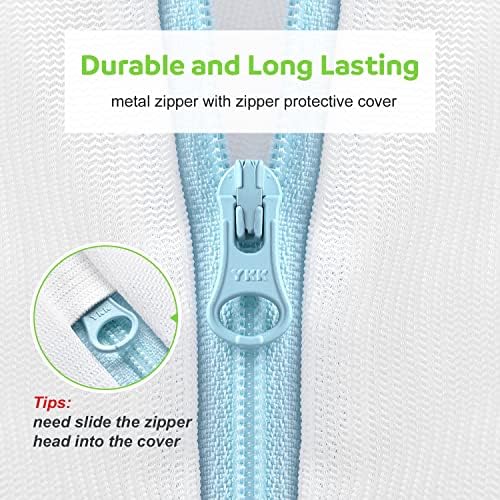 OTraki 2 Pack Large Mesh Laundry Bag with Handles 16x20 inch, White - Image 5