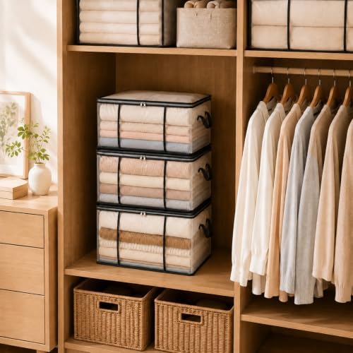 Large Blanket Storage Bag, 80L Storage Bag for Comforters Clothes Storages - Image 4
