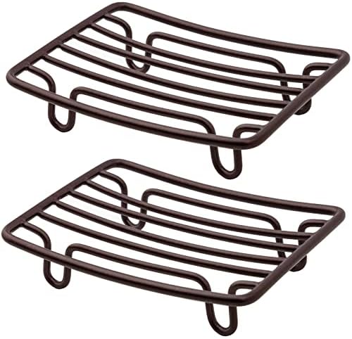 Bar Soap Dish Holder for Shower Bathroom Stainless Steel Rust Proof Self Draining, Bronze-2 Pack by GUUKAR