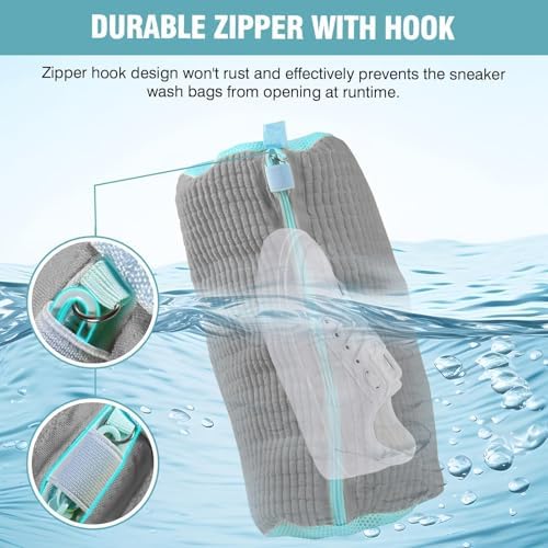 Shoe Washing Machine Bag, Shoe Laundry Bag for Washer and Dryer - Image 4