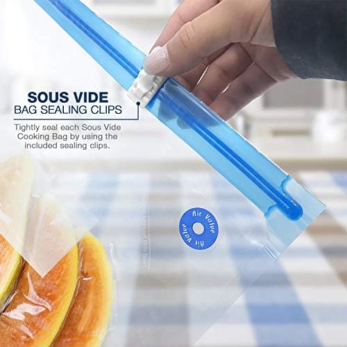 VICARKO 30 PCS Vacuum Zipper Bags Vacuum Sealer Bags 4.3L, 13.5 x 10.5" - Image 6