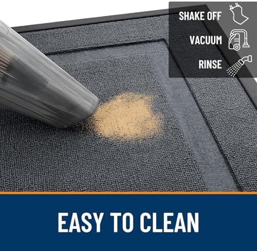OLANLY Front Door Mat Outside 35x23, All-Season Heavy-Duty Rubber Doormat - Image 5