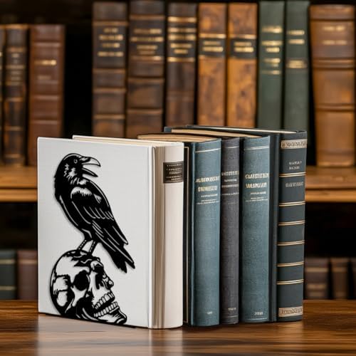 Peacoblue 5.3"x4.3"x7.4" Metal Bookends, Heavy Duty Book Ends for Shelves - Image 5