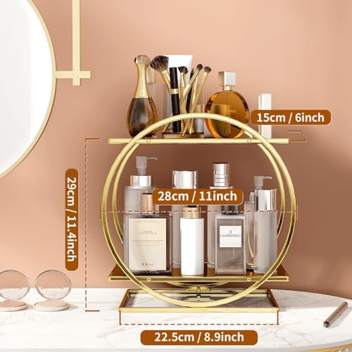 Perfume Organizer, 2-Tier Bathroom Countertop Organizer and Storage - Image 3