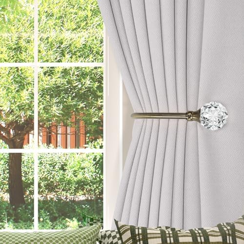 Groleca U Shaped Metal Curtain Holdbacks, Curtain Tiebacks, Antique Brass - Image 3