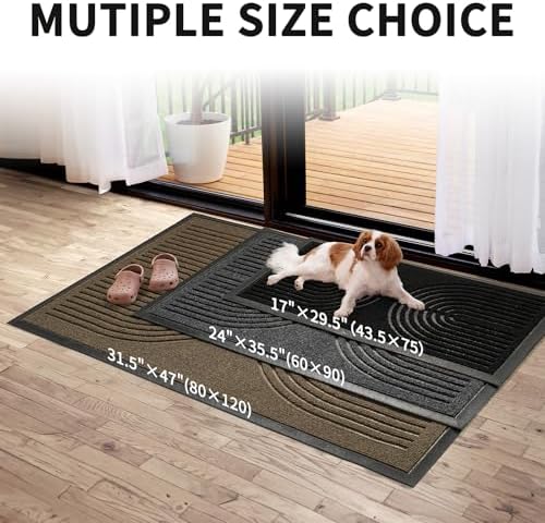 RORA Front Door Mat Outside Entrance, Indoor Welcome Doormat 29.5x17 - Image 6