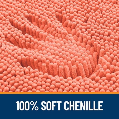 OLANLY Toilet Rugs U-Shaped 24x24, Soft Absorbent Chenille Contour Rugs - Image 3