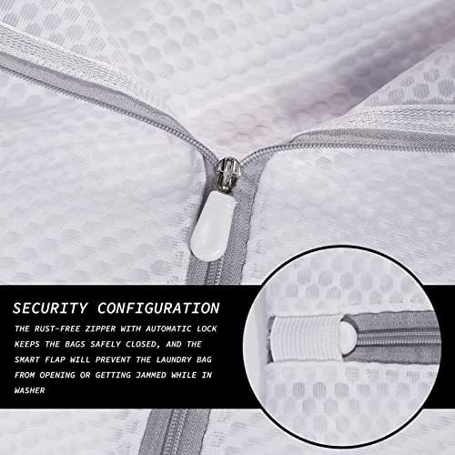 SUERIV Delicates Laundry Bag - 2 Pack Durable Honeycomb Mesh Lingerie Wash Bag - Image 3