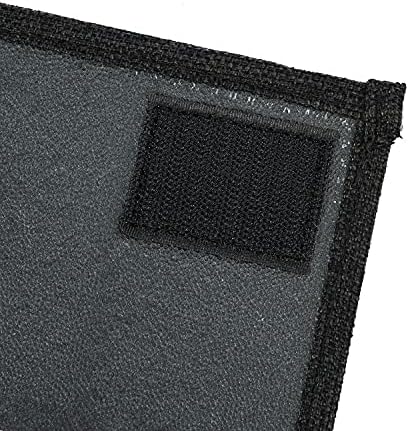 Zafit Linen 6 Pockets Bedside Caddy, Bedside Storage Organizer for Magazine, Remotes, Phone (Black) - Image 5