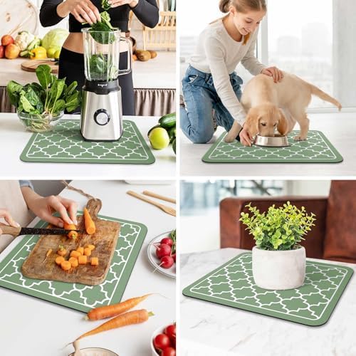 Dish Drying Mat Absorbent Dish Drying Mats for Kitchen Counter 15"x 18" - Image 6