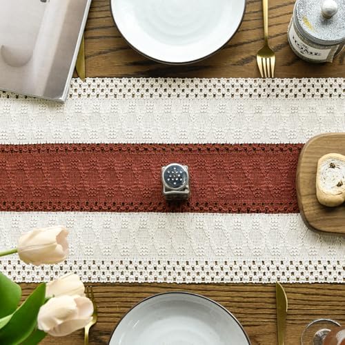 Artoid Mode Caramel Farmhouse Rustic Table Runner 12x36 Inch - Image 3