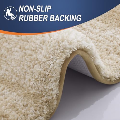 OLANLY Bathroom Runner Rug 47x17, Extra Soft Absorbent Microfiber Bath Rugs - Image 4