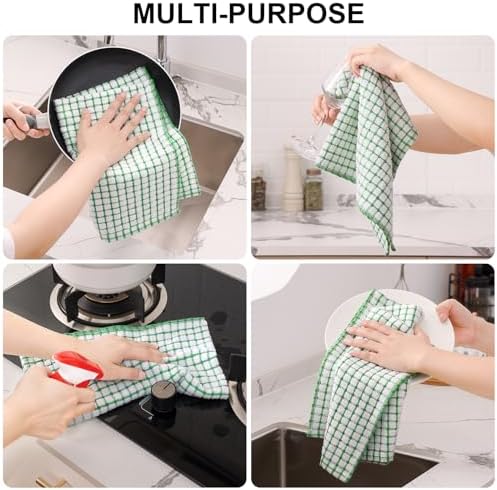 Kitinjoy Cotton 6 Pack Terry Kitchen Towels, Multiple Colour - Image 4