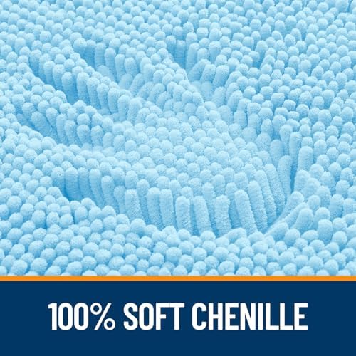OLANLY Bathroom Runner Rugs 47x17, Extra Soft Absorbent Chenille Bath Rugs - Image 3