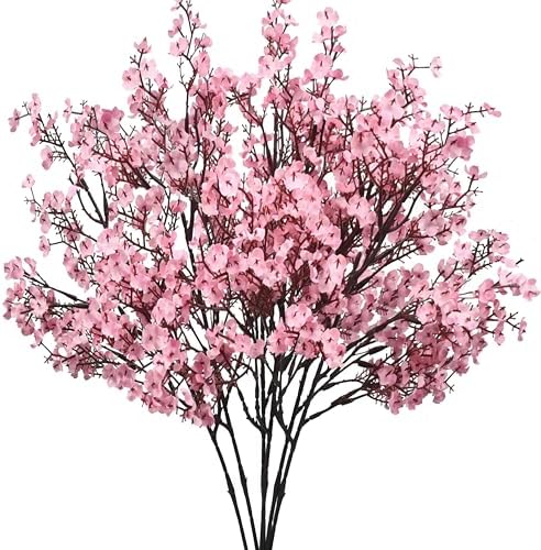 Mandy's 6 Bundles Artificial Light Brown Baby’s Breath Flowers by Mandys
