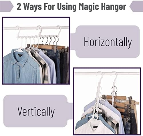 Mr. Pen- Space Saving Hangers, 16 pcs, 360° Rotating Hooks (Pack of 3) - Image 6