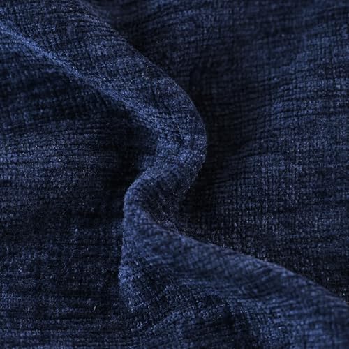 CaliTime Decorative Couch Throw Pillow Covers 24 X 24 Inches Navy Blue - Image 2