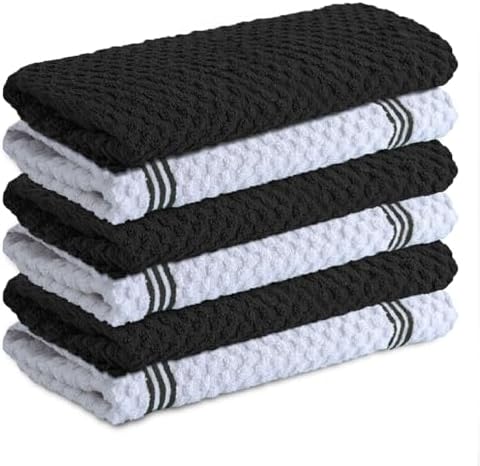 Infinitee Xclusives Kitchen Towels - 6 Pack - Cotton Dish Towel |15" x 25"| by InfiniteeXclusives
