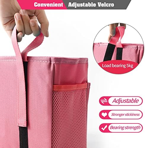 Bunk Bed Organizer, Bedside Caddy Hanging Storage Bag, Pink - Image 4