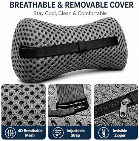 Ergonomic Lumbar Support Pillow, Memory Foam Back Cushion - Image 4
