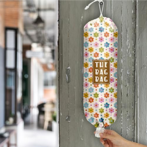 Flower Grocery Bag Organizer - Plastic Bag Holders for Kitchen, Pantry, Laundry Room - Home Decor Gifts - Image 6
