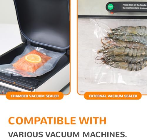 Food saver vacuum sealer bags rolls, Multiple Sizes, Box Storage,Less Waste - Image 5