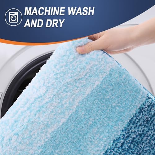 OLANLY Luxury Toilet Rugs U-Shaped 24x20, Soft Absorbent Microfiber Mat - Image 6