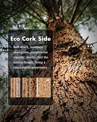 YSAGi Double-Sided Desk Pad, 23.6"x13.7" Leather Desk Mat, Eco Cork Desk Pad Protector, Large Mouse Pad for Desk, Waterproof Desk Blotter Pad, Desk Writing Pad for Office Work/Home(Dark Green/Cork) - Image 3