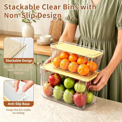 VOOWO Trash Bag Holder, 2 Pack Clear Trash Bag Dispenser with Plastic Lid - Image 5
