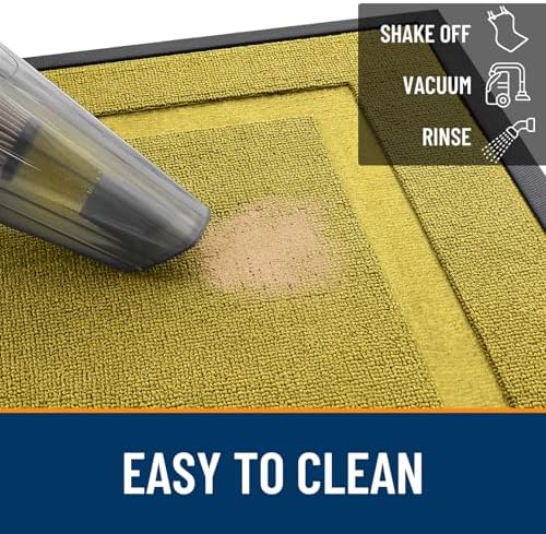 OLANLY Front Door Mat Outside 47x17, All-Season Heavy-Duty Rubber Doormat - Image 5
