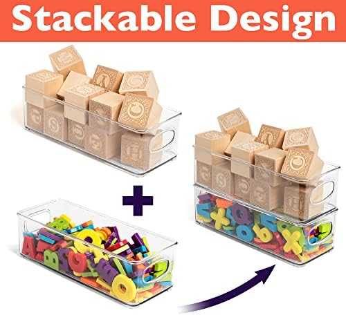 ClearSpace Plastic Pantry Organization and Food Storage Bin – Great Kitchen Organization and Kitchen Storage – Fridge Organizer Bins, Pantry Storage – 6 Pack - Image 4