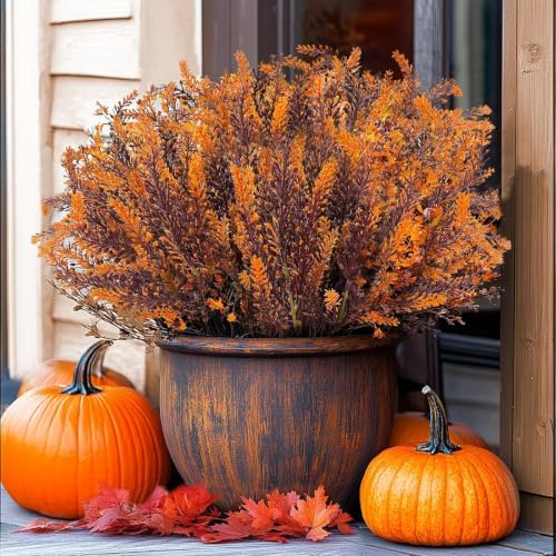 TURNMEON 10 Bundles Artificial Fall Flowers for Outdoors Fall Decorations - Image 3