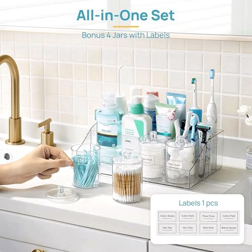 Vtopmart 5 PCS Bathroom Countertop Organizer Sets - Image 3