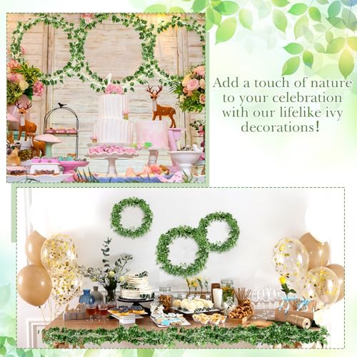 24 Pcs 158ft Artificial Ivy Garland Fake Vines Bulk Greenery - Image 5