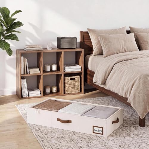 StorageWorks 6 Inch Low Profile Under Bed Storage Containers with Clear Lid - Image 5