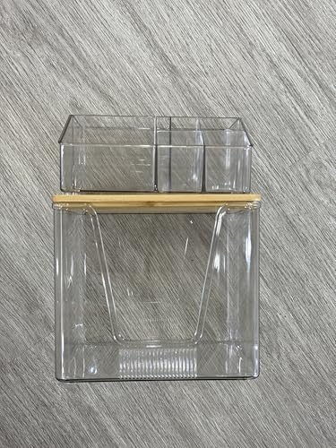 2 in 1 Disposable Facial Towel Holder and Cosmetic Organizer by SPOSPO