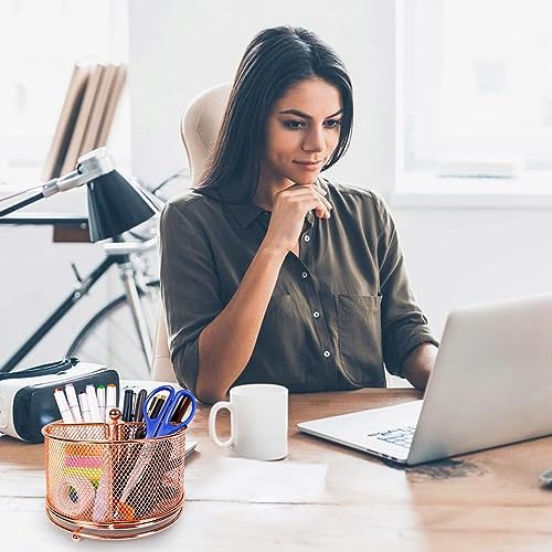 360° Rotating Multifunctional Pen Holder, Cosmetic Organizer - Image 5