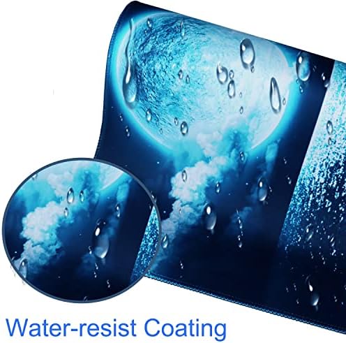 Naukay Large Mouse Pad, 31.5x15.7 inch Large Extended Computer Keyboard Mouse Mat, Water Resist Non-Slip Mousepad Rubber Base Long XXL Gaming Mouse Pad for Work & Gaming, Office & Home - Image 5