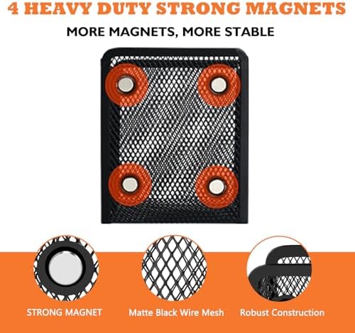 Magnetic Pencil Holder Whiteboard Pen Holder Locker Accessories (1-Slot*2) - Image 2