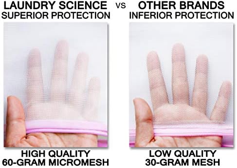Premium Bra Wash Bag – Set of 3 Mesh Lingerie Laundry Bags for Delicates – Protects Bras, Underwear & Intimates in Washing Machine – Durable Zipper Closure – Large Size - Image 3