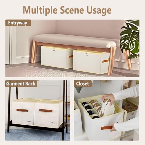 Flexible Dividers Shoe Storage Box Organizer Bins for Closet - 1 Pack - Image 5