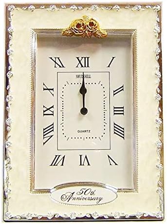 benerini Happy 50th Golden Wedding Anniversary Quartz Table Clock Gift Present by benerini