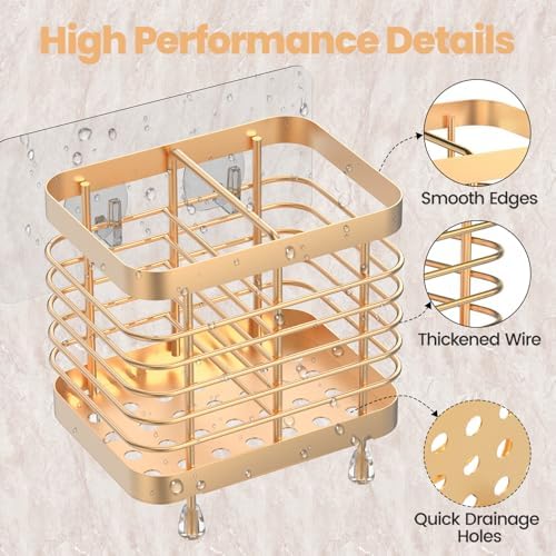 Luxspire Toothbrush Holders for Bathroom, Stainless Steel,2 Slots,Rose Gold - Image 5