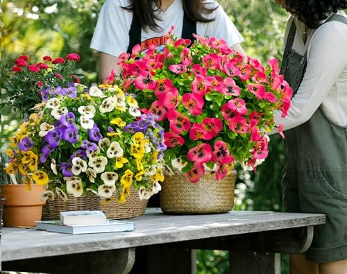 Artificial Flowers for Outdoors Fake Plants, 12pcs Fake Flowers Artificial Plants Outdoor UV Resistant,Silk Faux Flowers Shrubs Greenery Plants for Porch Garden Patio Window Box Decor - Image 4
