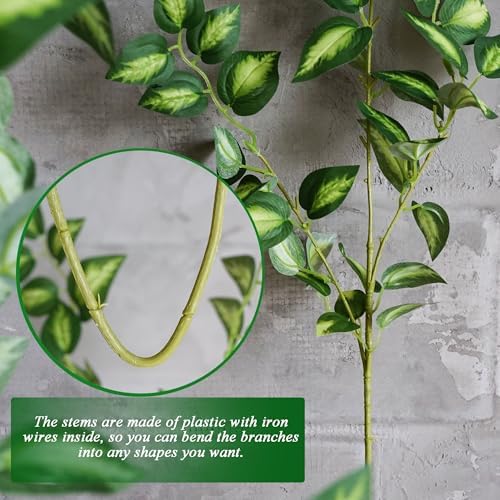 4PCS Faux Eucalyptus Stems Artificial Greenery for Centerpieces Home Decor - Image 4