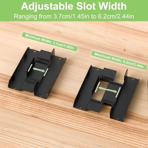 Universal Mini PC Desk Stand for Dell HP Lenovo Adjustable Vertical Desk Stand for Dell OptiPlex MFF 7050 7060 Lenovo ThinkCentre M910Q M700 HP EliteDesk 800 Mini PC Desk Mount Holder - Image 3